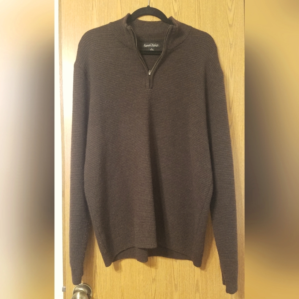 Kenneth Roberts Platinum Wool Sweater Size XL
